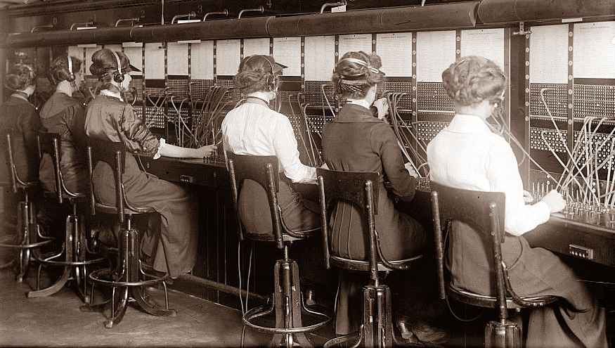 Telephone switchboard photo
